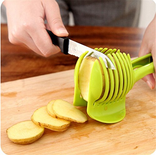 Multifunctional Handheld Tomato Round Slicer Fruit Vegetable Cutter